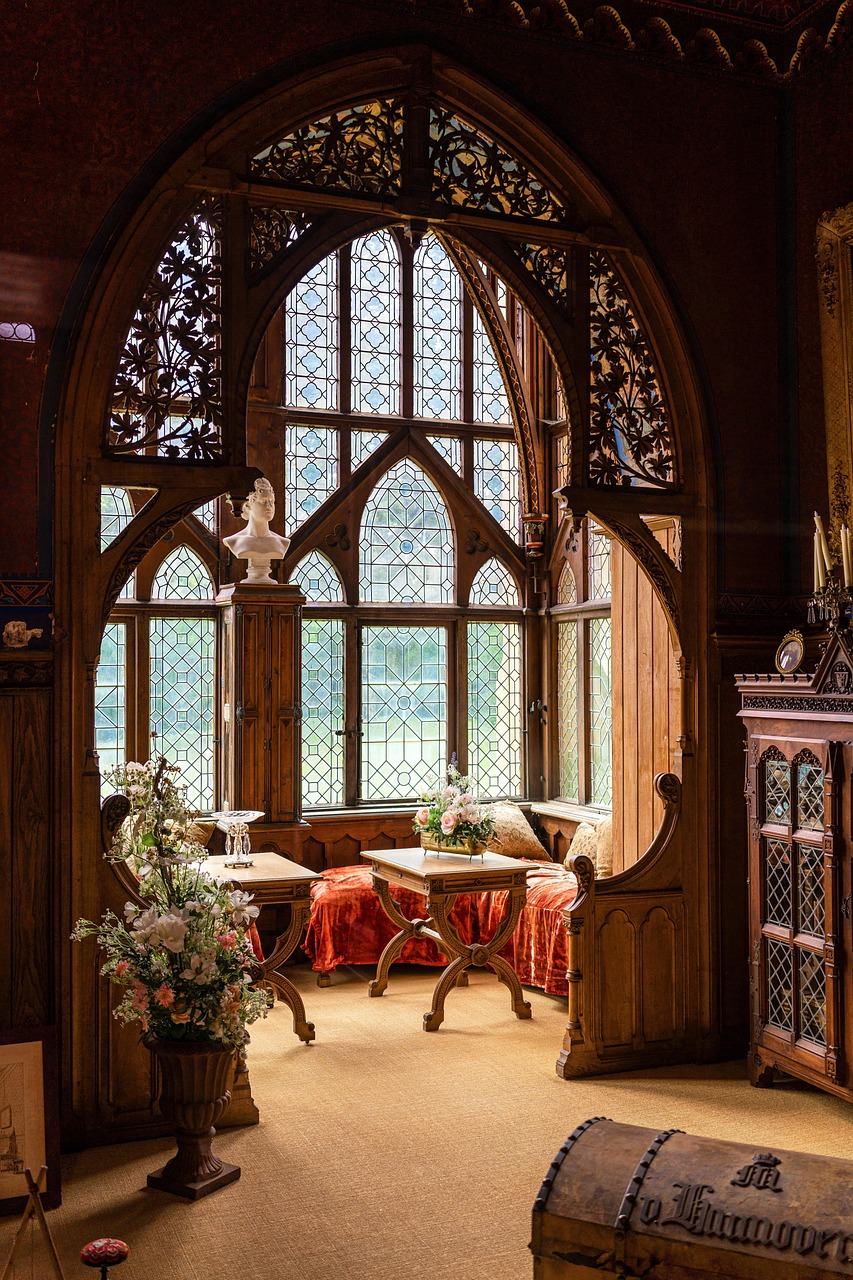 castle, marienburg, interior, beautiful wallpaper, hanover, old, architecture, interior design, windows, wooden wall, background